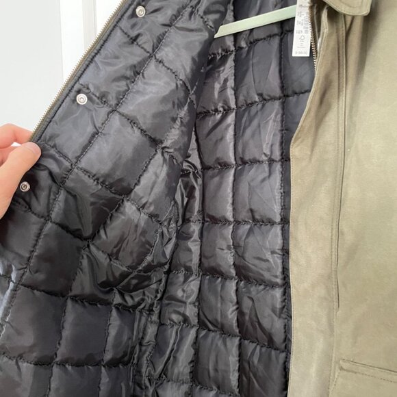 Madewell Waxed Quilted Barn Jacket | Green | Medium - Picture 4 of 4